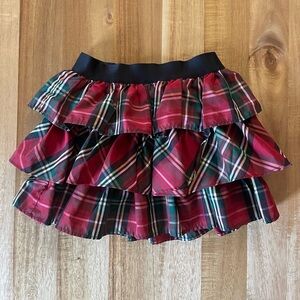 Ralph Lauren Red Plaid Tartan 3-Tier Skirt, size 4T